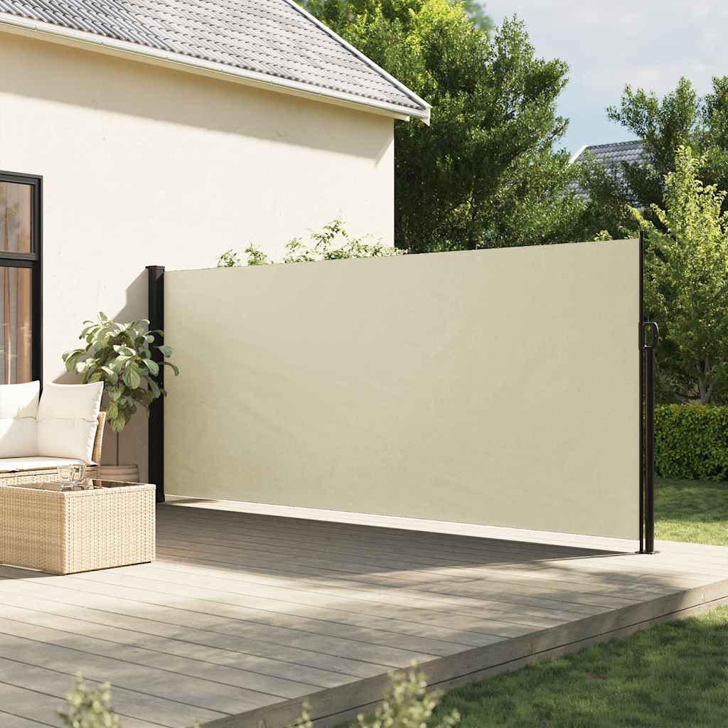 Windscherm uittrekbaar 180x300 cm crèmekleurig is nu te koop bij PeponiXL, paradijselijk wonen!