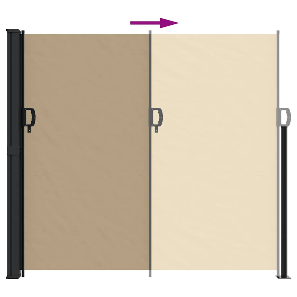 Windscherm uittrekbaar 180x300 cm beige is nu te koop bij PeponiXL, paradijselijk wonen!