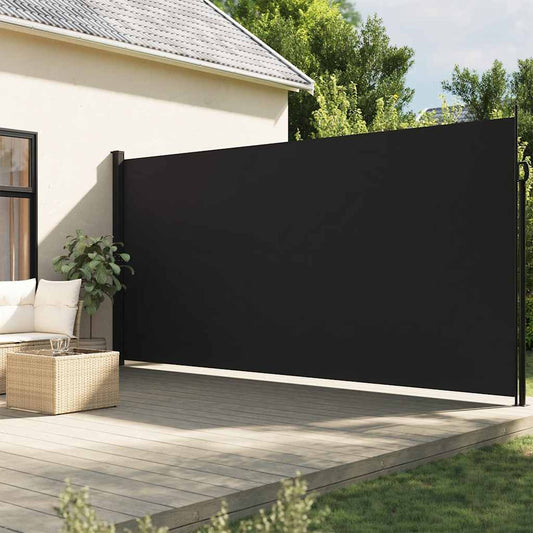 Windscherm uittrekbaar 200x300 cm zwart is nu te koop bij PeponiXL, paradijselijk wonen!