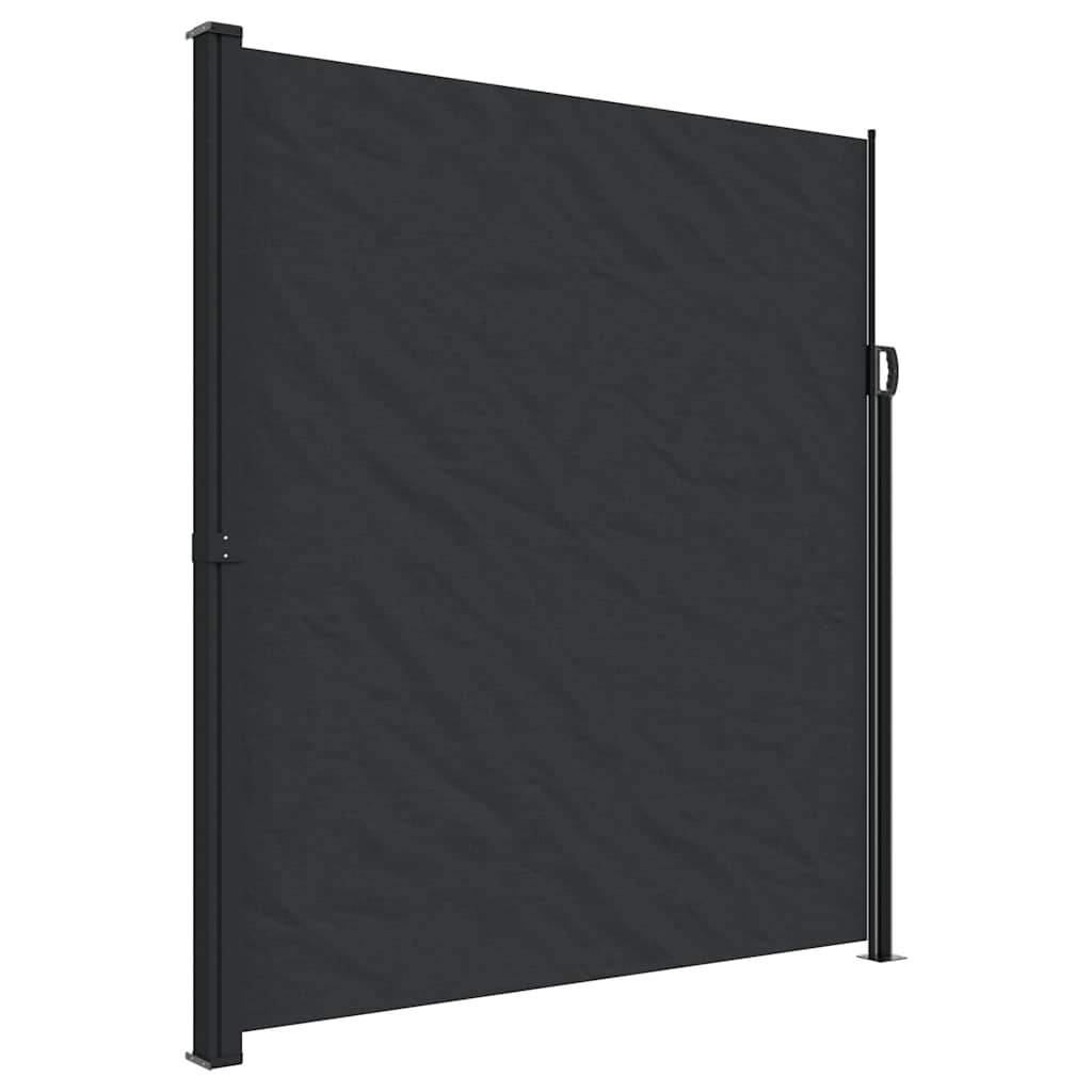 Windscherm uittrekbaar 220x300 cm zwart is nu te koop bij PeponiXL, paradijselijk wonen!