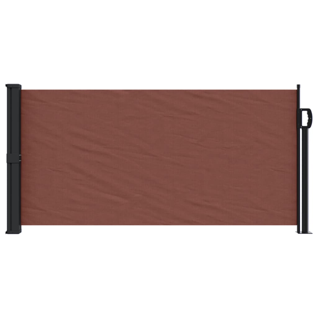 Windscherm uittrekbaar 100x500 cm bruin is nu te koop bij PeponiXL, paradijselijk wonen!