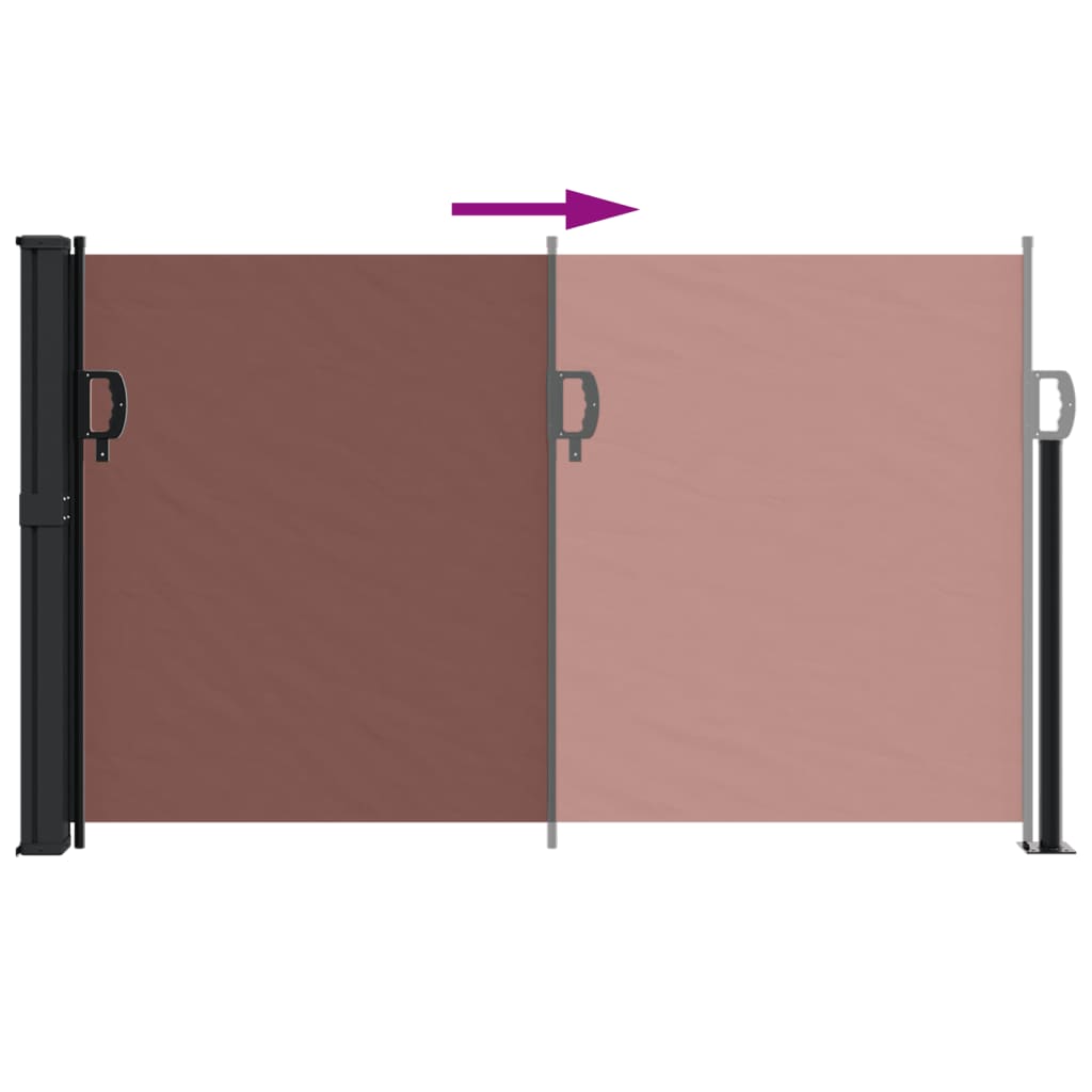 Windscherm uittrekbaar 120x500 cm bruin is nu te koop bij PeponiXL, paradijselijk wonen!