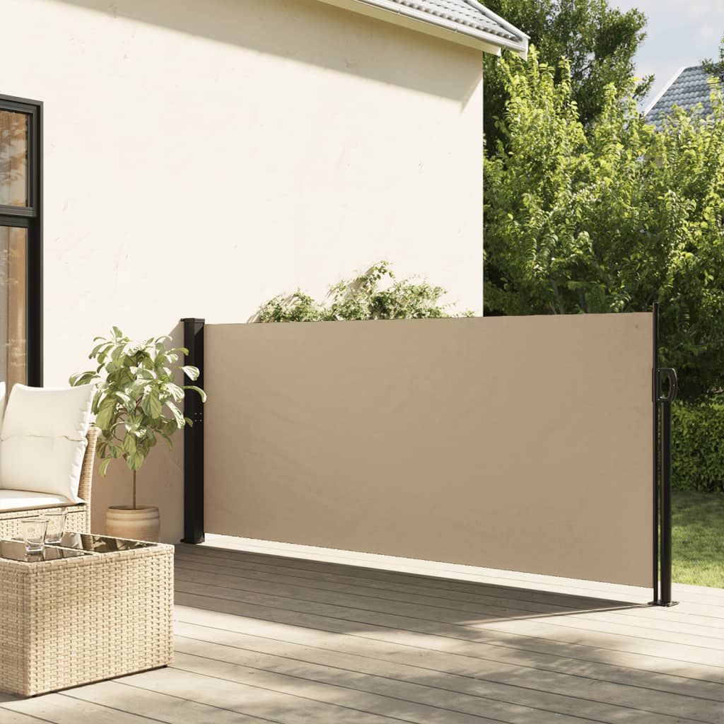 Windscherm uittrekbaar 120x500 cm beige is nu te koop bij PeponiXL, paradijselijk wonen!