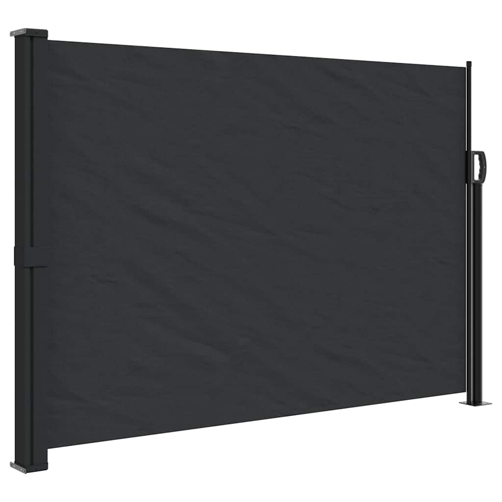 Windscherm uittrekbaar 140x500 cm zwart is nu te koop bij PeponiXL, paradijselijk wonen!