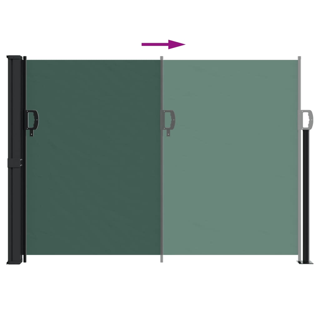 Windscherm uittrekbaar 140x500 cm donkergroen is nu te koop bij PeponiXL, paradijselijk wonen!