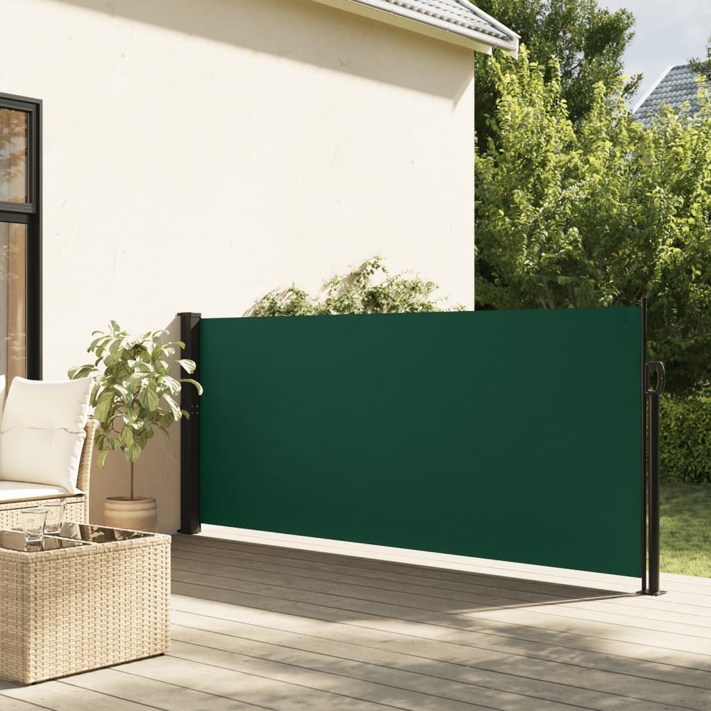 Windscherm uittrekbaar 140x500 cm donkergroen is nu te koop bij PeponiXL, paradijselijk wonen!