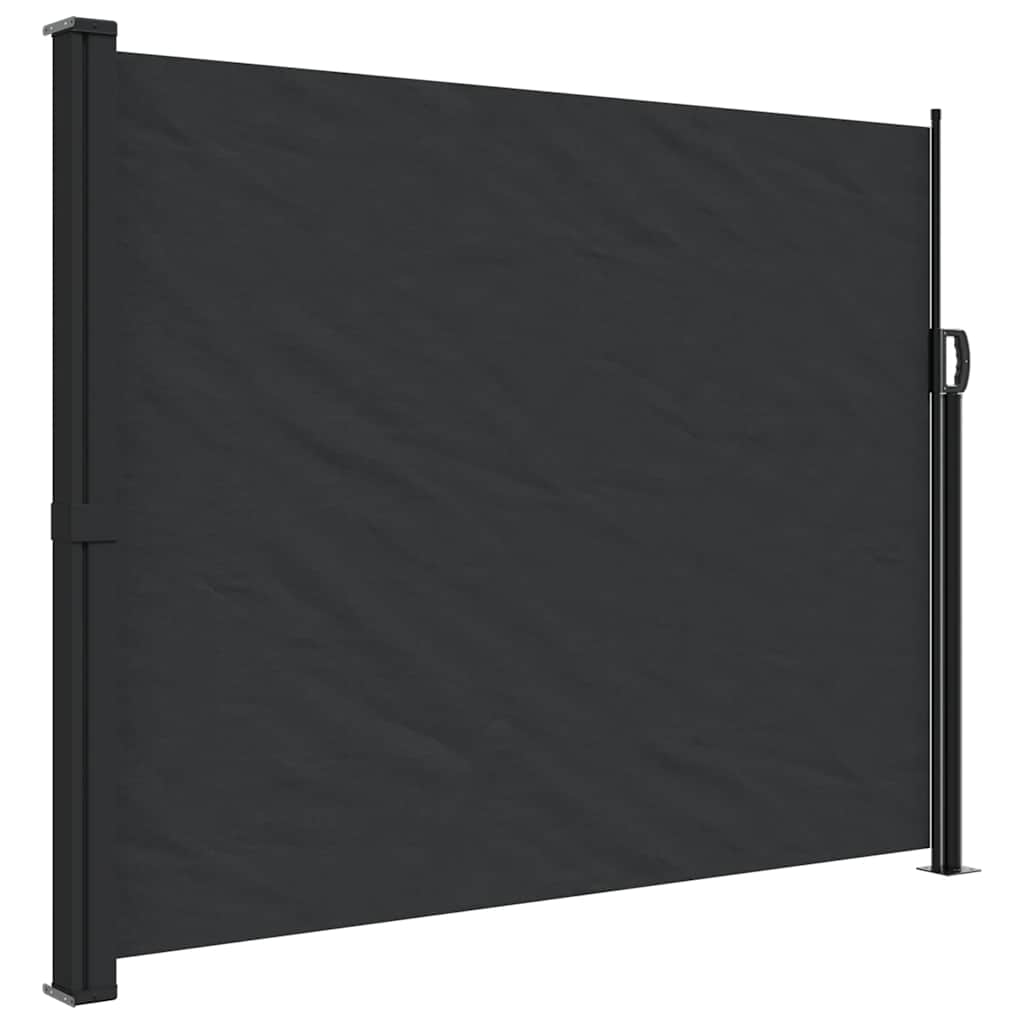 Windscherm uittrekbaar 160x500 cm zwart is nu te koop bij PeponiXL, paradijselijk wonen!