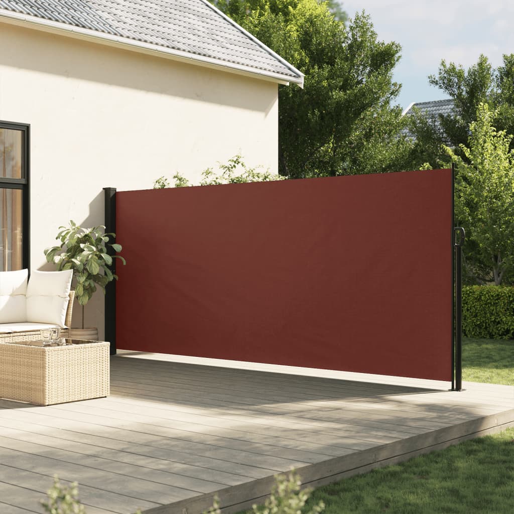 Windscherm uittrekbaar 160x500 cm bruin is nu te koop bij PeponiXL, paradijselijk wonen!