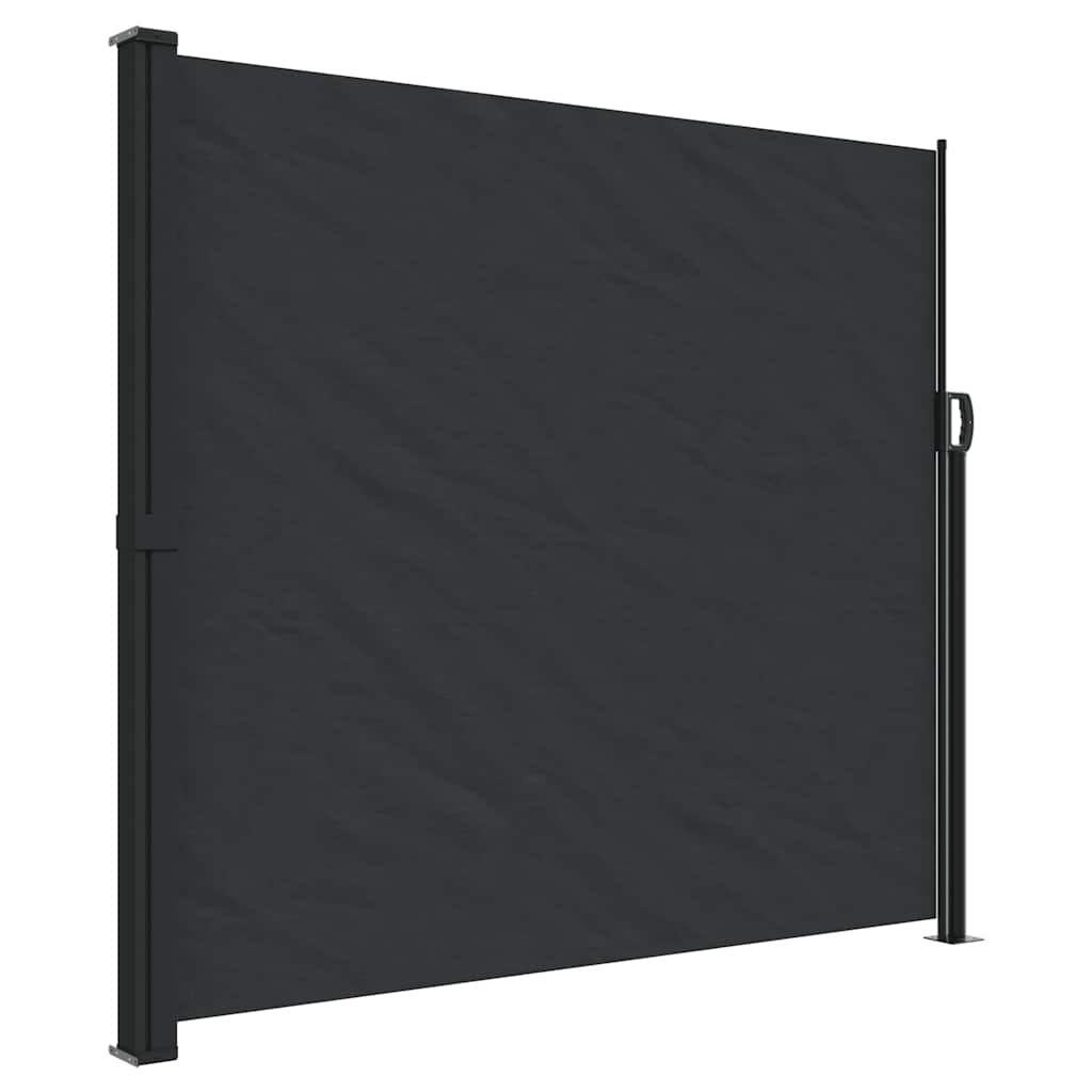 Windscherm uittrekbaar 180x500 cm zwart is nu te koop bij PeponiXL, paradijselijk wonen!