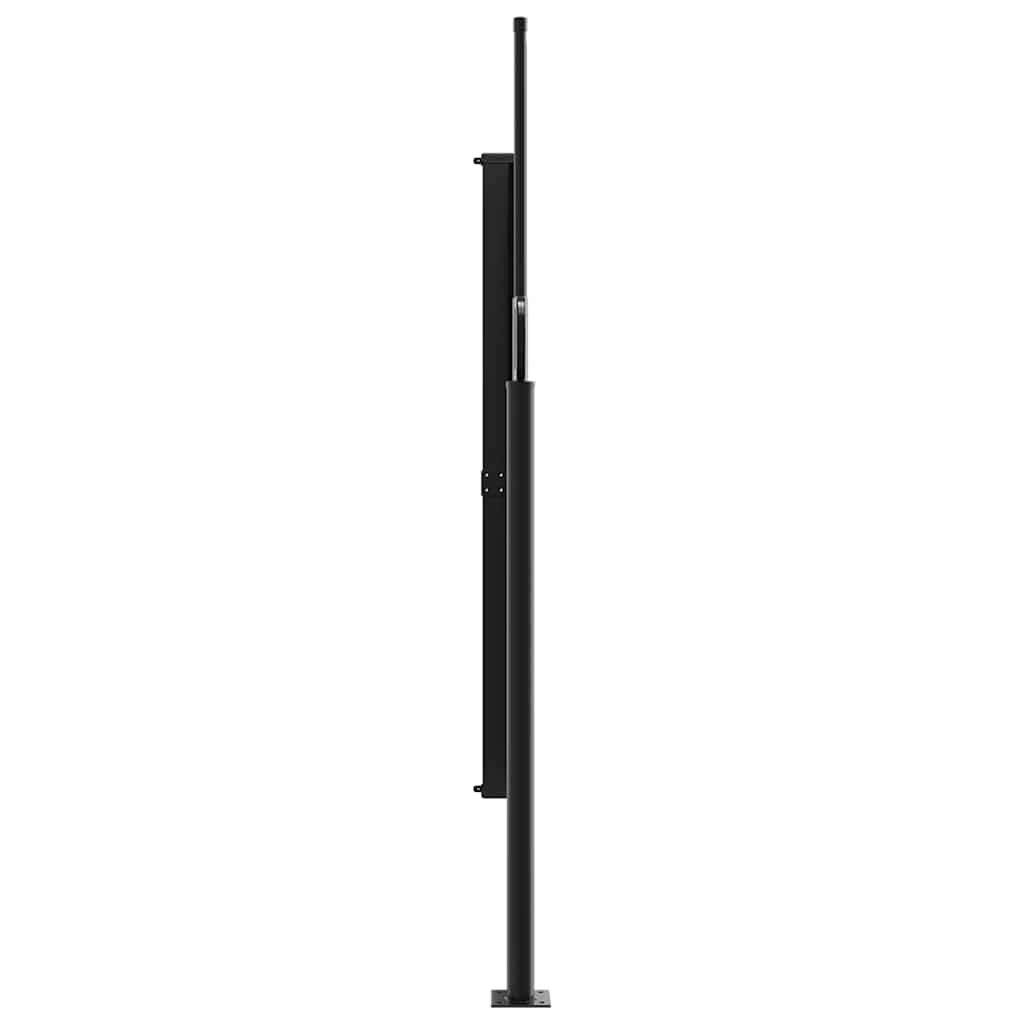 Windscherm uittrekbaar 180x500 cm zwart is nu te koop bij PeponiXL, paradijselijk wonen!