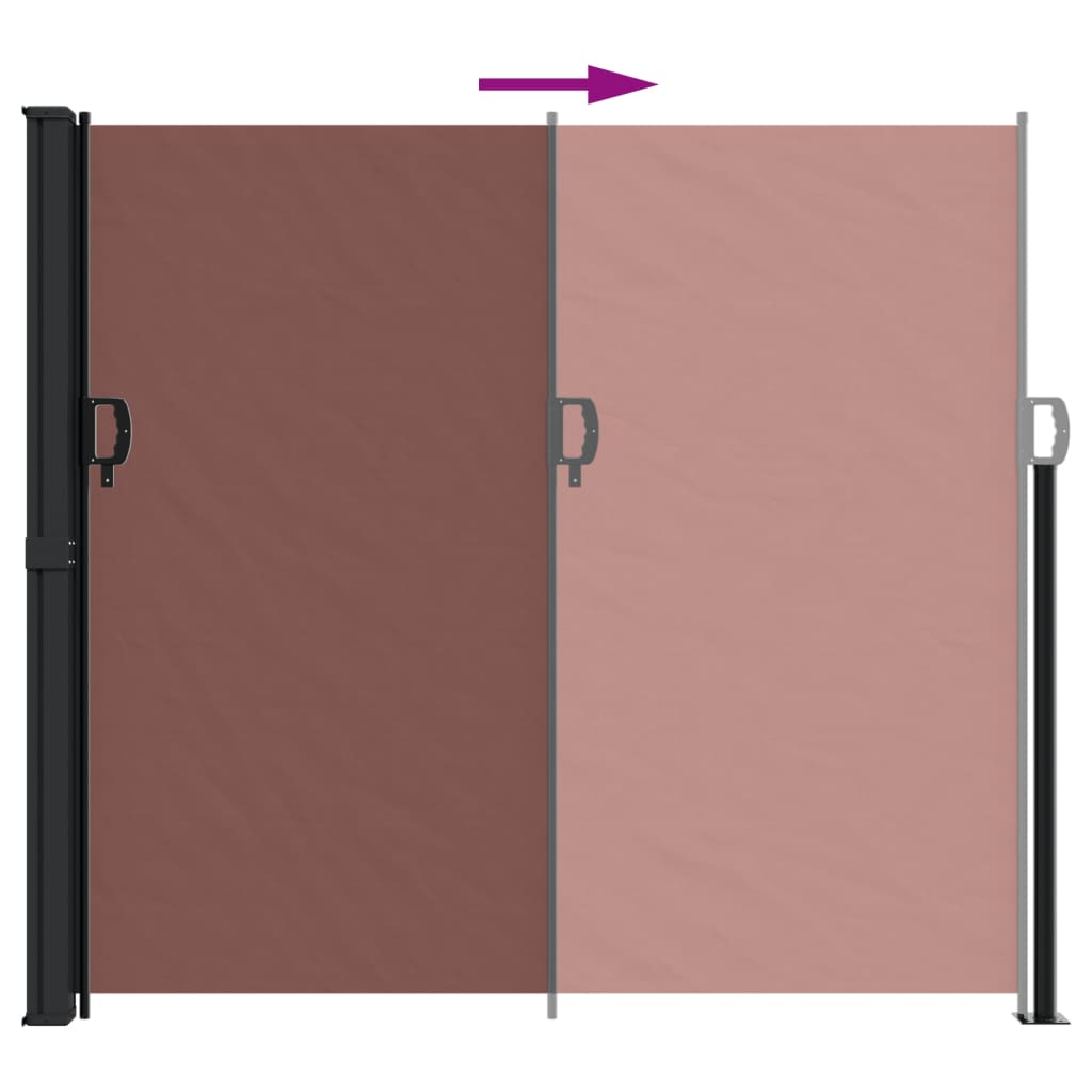 Windscherm uittrekbaar 180x500 cm bruin is nu te koop bij PeponiXL, paradijselijk wonen!