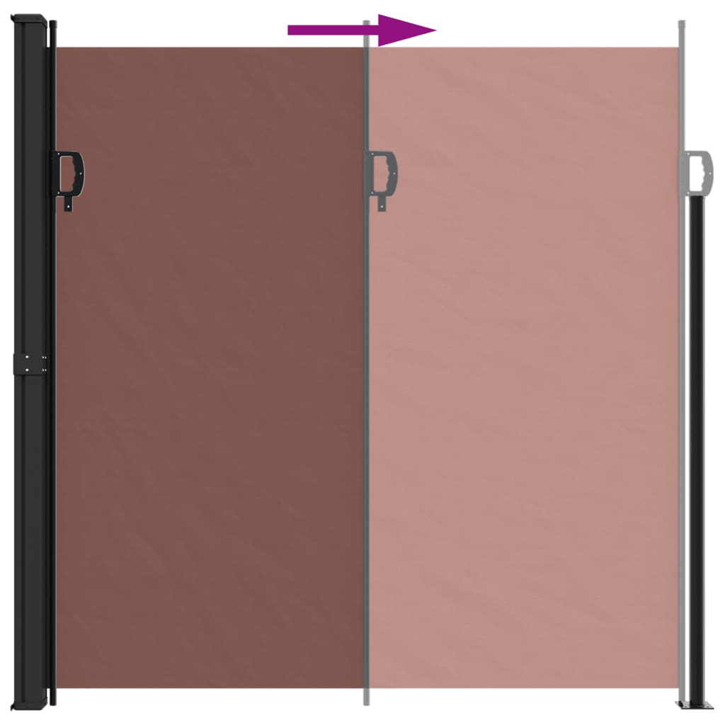 Windscherm uittrekbaar 200x500 cm bruin is nu te koop bij PeponiXL, paradijselijk wonen!