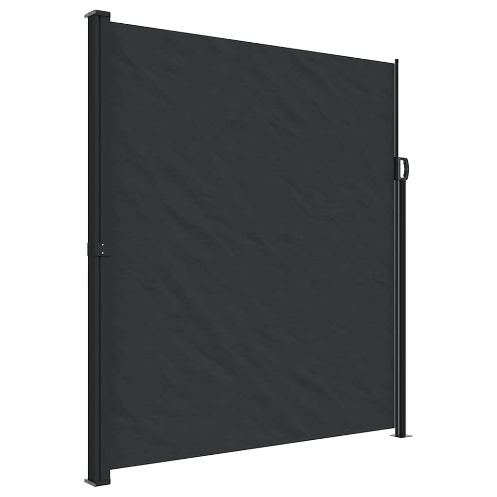 Windscherm uittrekbaar 220x500 cm zwart is nu te koop bij PeponiXL, paradijselijk wonen!