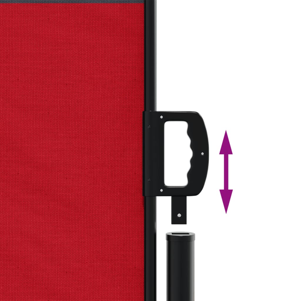 Windscherm uittrekbaar 120x600 cm rood is nu te koop bij PeponiXL, paradijselijk wonen!