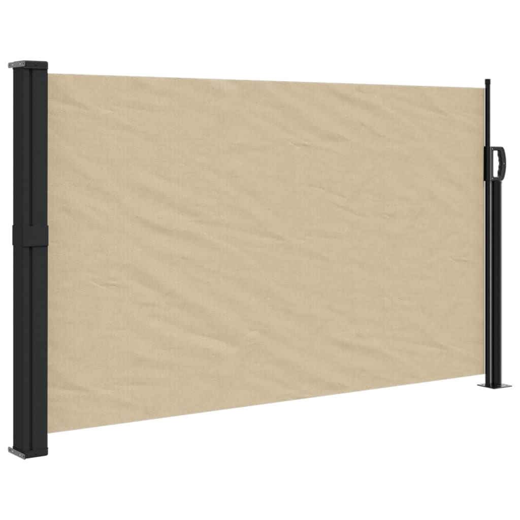 Windscherm uittrekbaar 120x600 cm beige is nu te koop bij PeponiXL, paradijselijk wonen!
