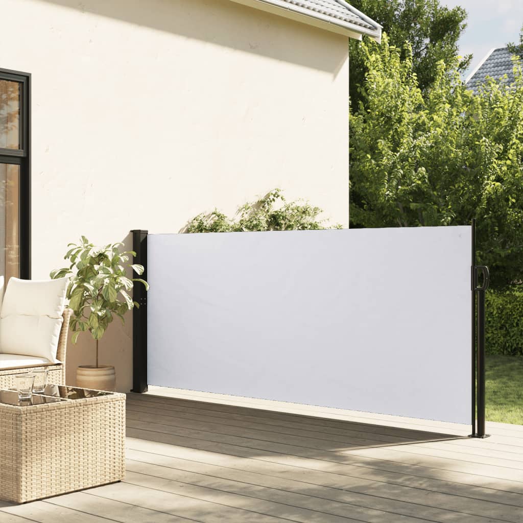 Windscherm uittrekbaar 120x600 cm wit is nu te koop bij PeponiXL, paradijselijk wonen!