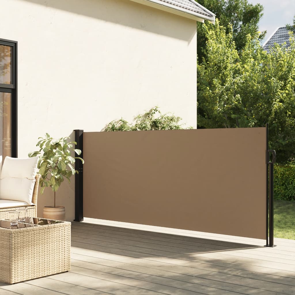Windscherm uittrekbaar 120x600 cm taupe is nu te koop bij PeponiXL, paradijselijk wonen!