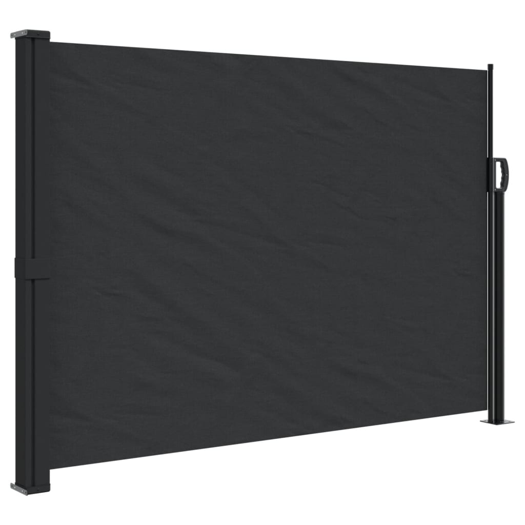 Windscherm uittrekbaar 140x600 cm zwart is nu te koop bij PeponiXL, paradijselijk wonen!