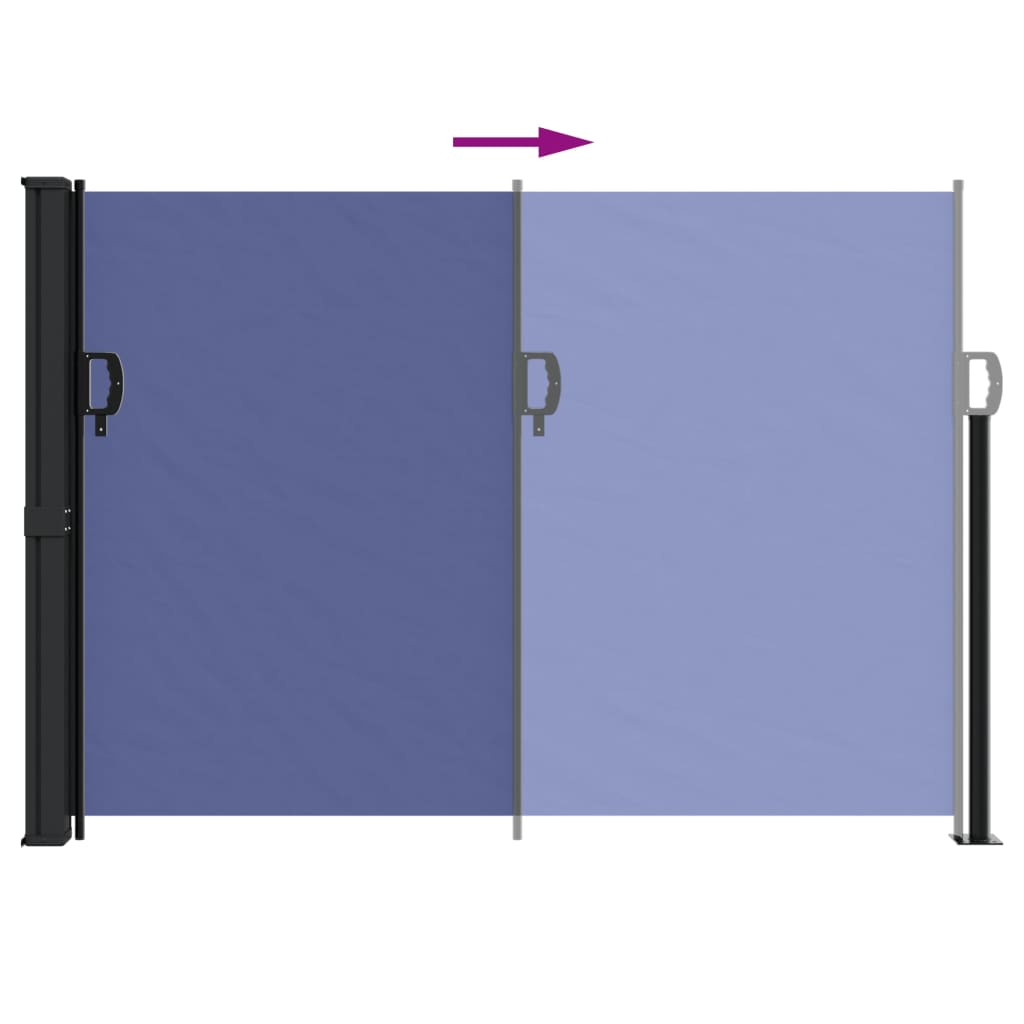 Windscherm uittrekbaar 140x600 cm blauw is nu te koop bij PeponiXL, paradijselijk wonen!