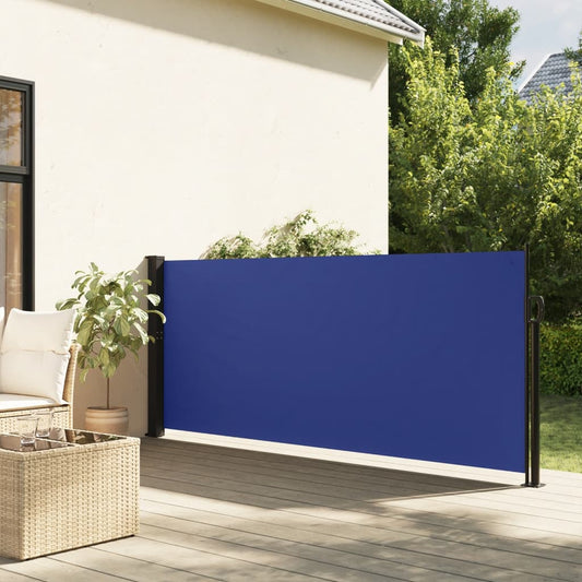Windscherm uittrekbaar 140x600 cm blauw is nu te koop bij PeponiXL, paradijselijk wonen!