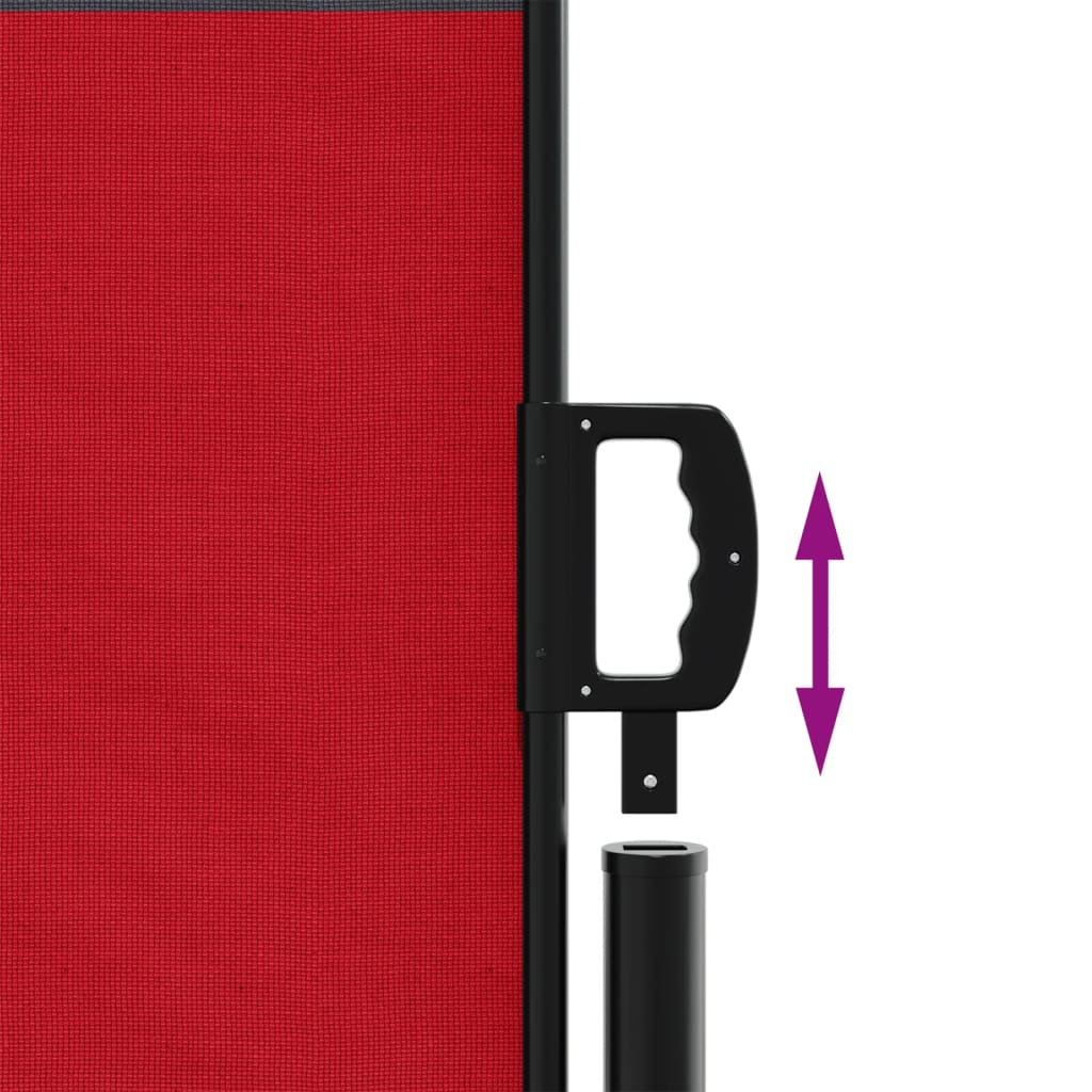 Windscherm uittrekbaar 140x600 cm rood is nu te koop bij PeponiXL, paradijselijk wonen!