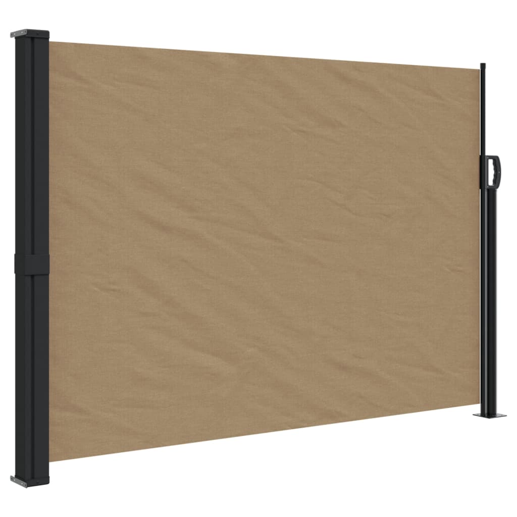 Windscherm uittrekbaar 140x600 cm taupe is nu te koop bij PeponiXL, paradijselijk wonen!