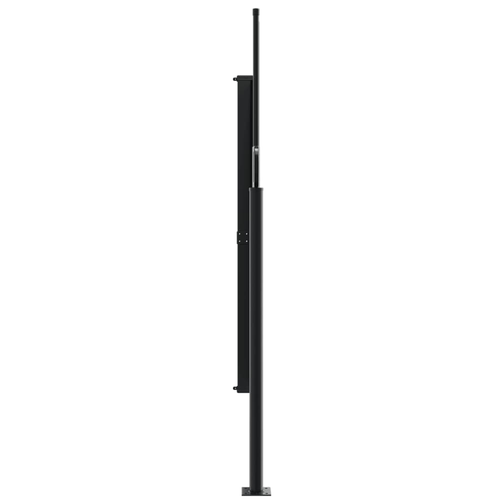 Windscherm uittrekbaar 160x600 cm zwart is nu te koop bij PeponiXL, paradijselijk wonen!