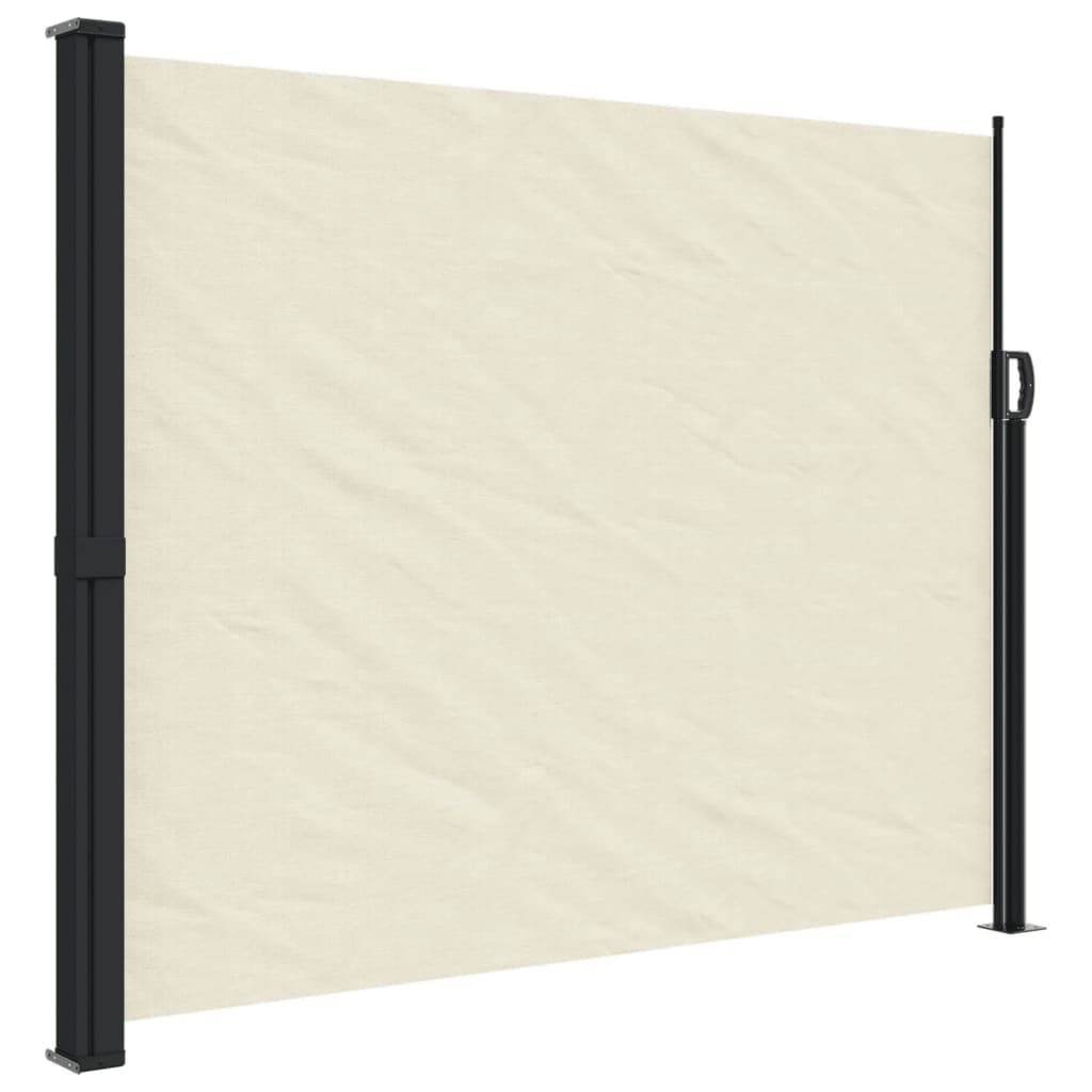 Windscherm uittrekbaar 160x600 cm crèmekleurig is nu te koop bij PeponiXL, paradijselijk wonen!