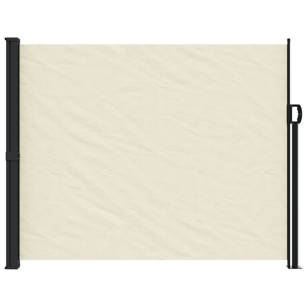 Windscherm uittrekbaar 160x600 cm crèmekleurig is nu te koop bij PeponiXL, paradijselijk wonen!