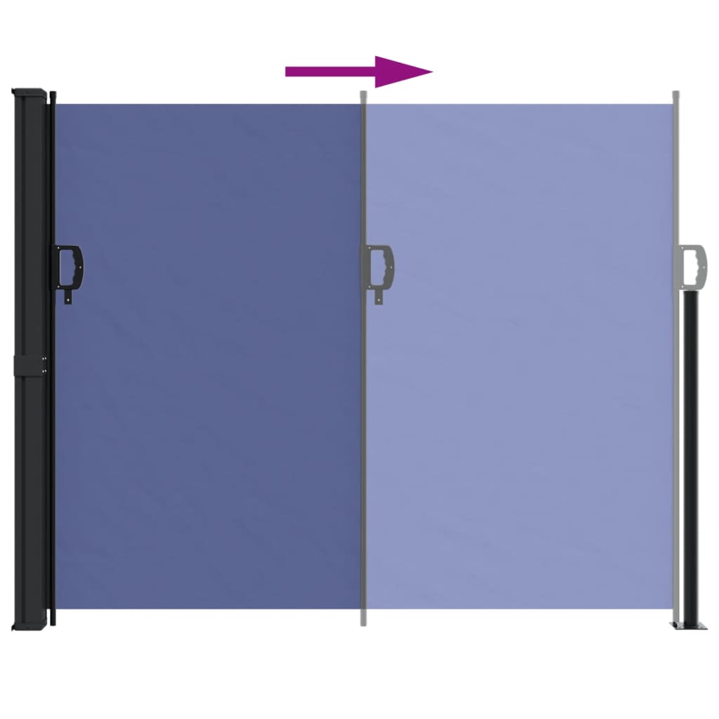 Windscherm uittrekbaar 160x600 cm blauw is nu te koop bij PeponiXL, paradijselijk wonen!