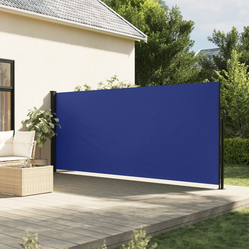 Windscherm uittrekbaar 160x600 cm blauw is nu te koop bij PeponiXL, paradijselijk wonen!