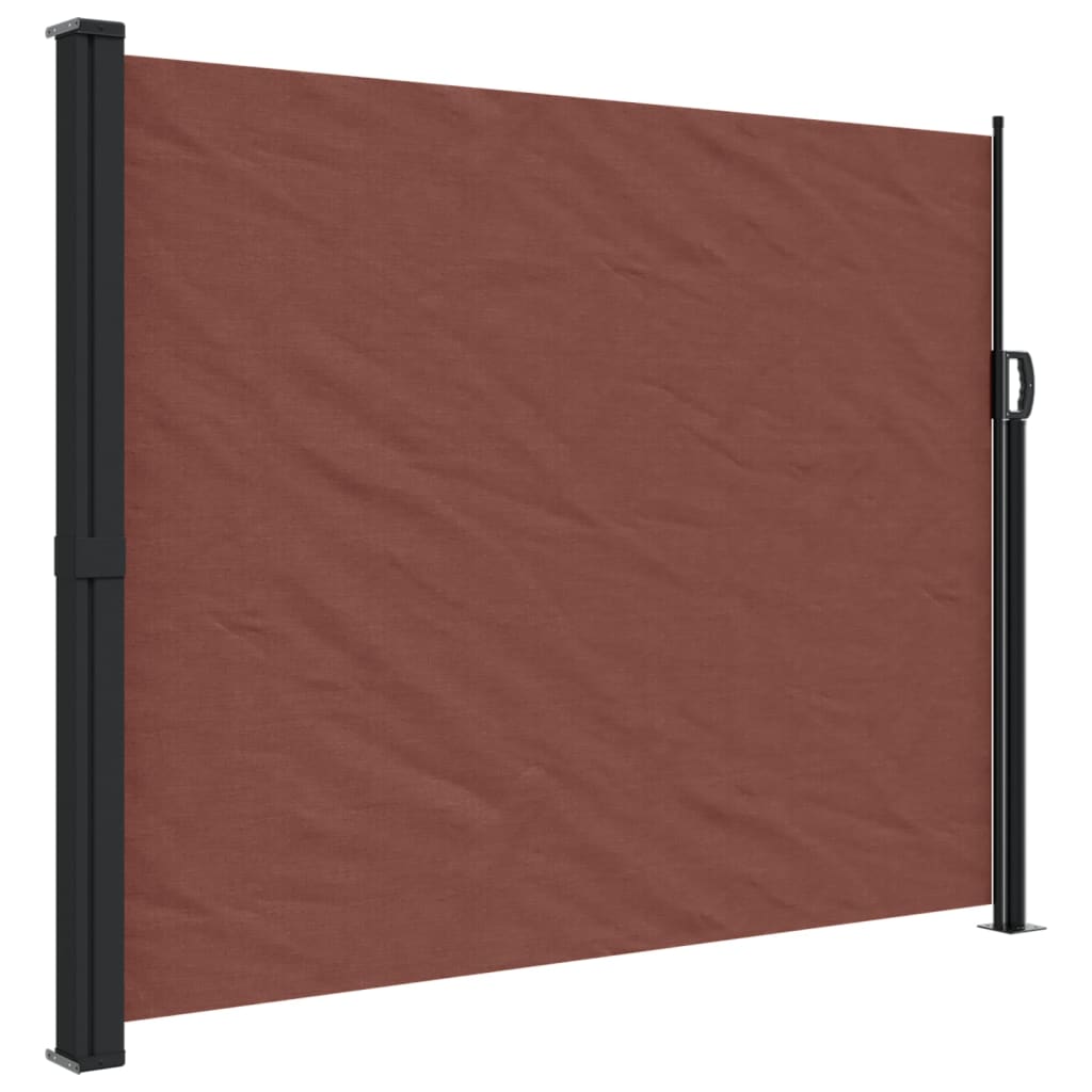 Windscherm uittrekbaar 160x600 cm bruin is nu te koop bij PeponiXL, paradijselijk wonen!