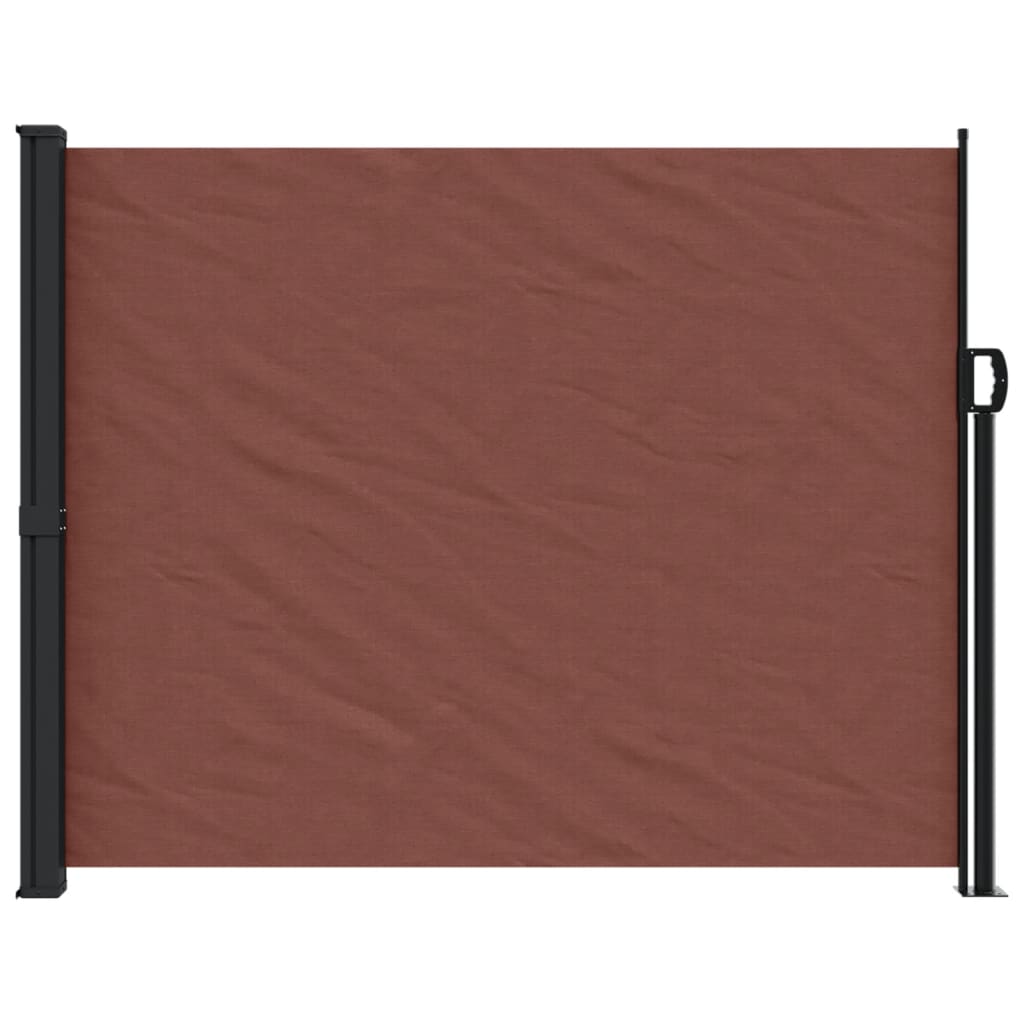 Windscherm uittrekbaar 160x600 cm bruin is nu te koop bij PeponiXL, paradijselijk wonen!