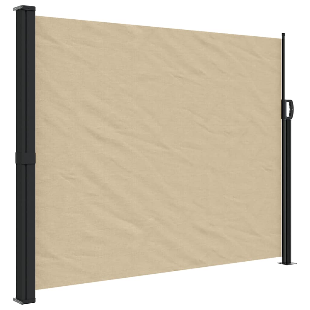 Windscherm uittrekbaar 160x600 cm beige is nu te koop bij PeponiXL, paradijselijk wonen!