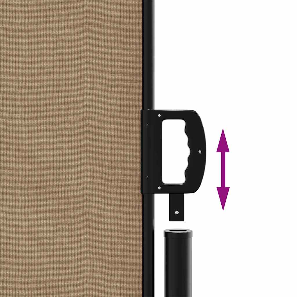 Windscherm uittrekbaar 160x600 cm taupe is nu te koop bij PeponiXL, paradijselijk wonen!