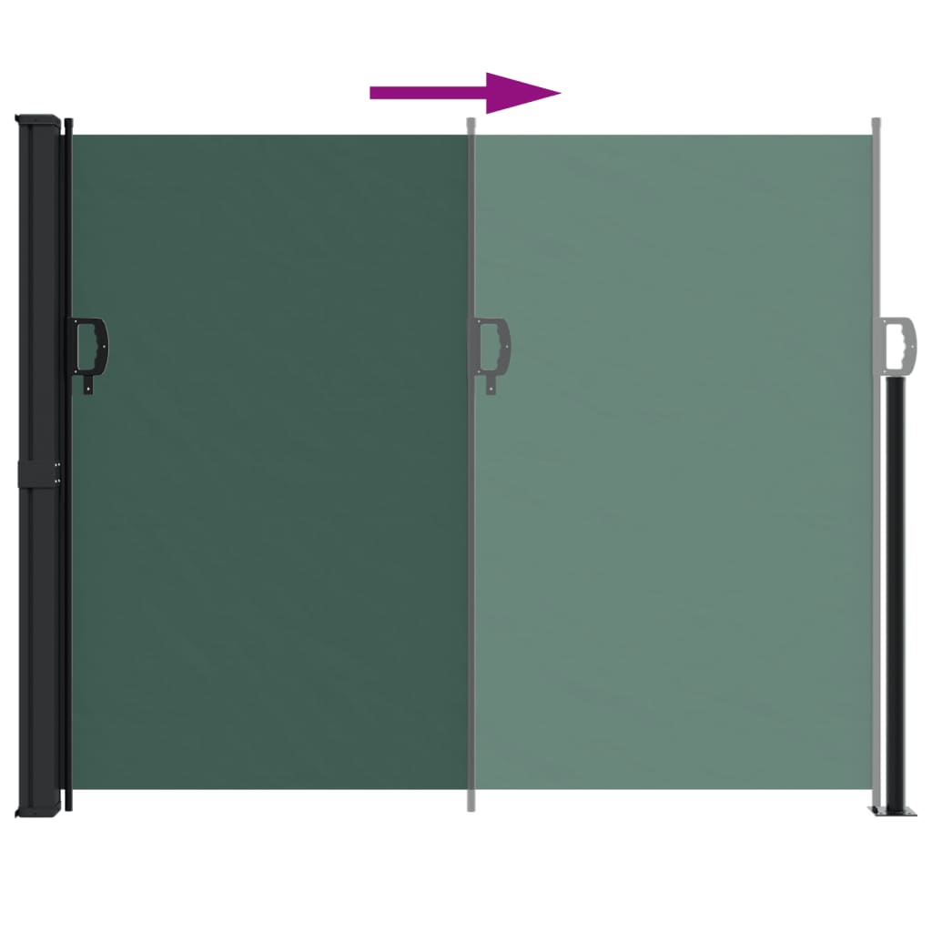 Windscherm uittrekbaar 160x600 cm donkergroen is nu te koop bij PeponiXL, paradijselijk wonen!