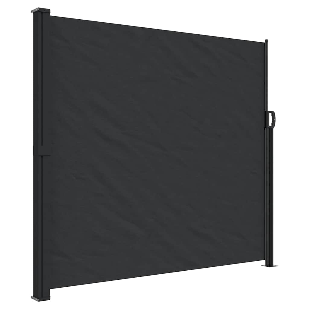 Windscherm uittrekbaar 180x600 cm zwart is nu te koop bij PeponiXL, paradijselijk wonen!