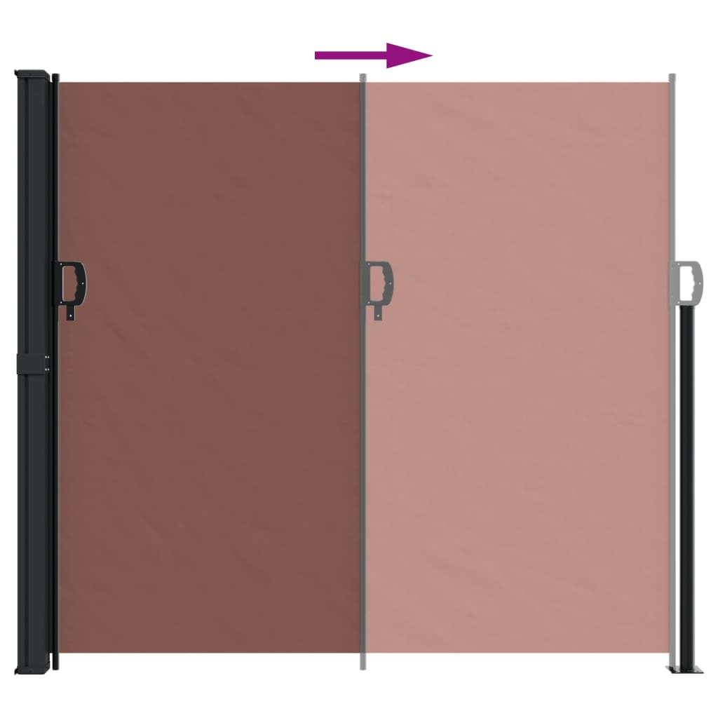 Windscherm uittrekbaar 180x600 cm bruin is nu te koop bij PeponiXL, paradijselijk wonen!