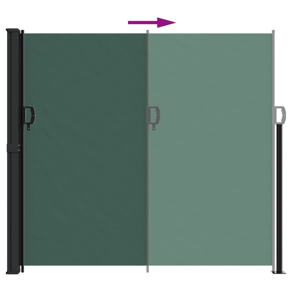 Tuinscherm uittrekbaar 180x600 cm donkergroen is nu te koop bij PeponiXL, paradijselijk wonen!