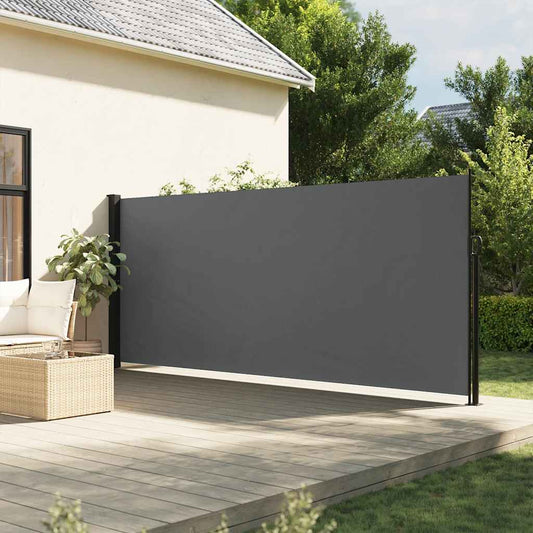 Windscherm uittrekbaar 180x600 cm antracietkleurig is nu te koop bij PeponiXL, paradijselijk wonen!