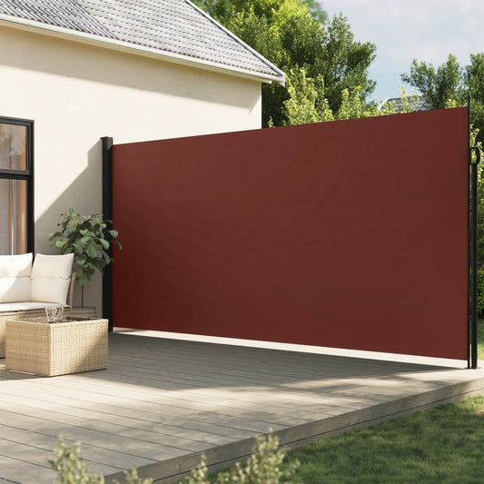 Windscherm uittrekbaar 200x600 cm bruin is nu te koop bij PeponiXL, paradijselijk wonen!