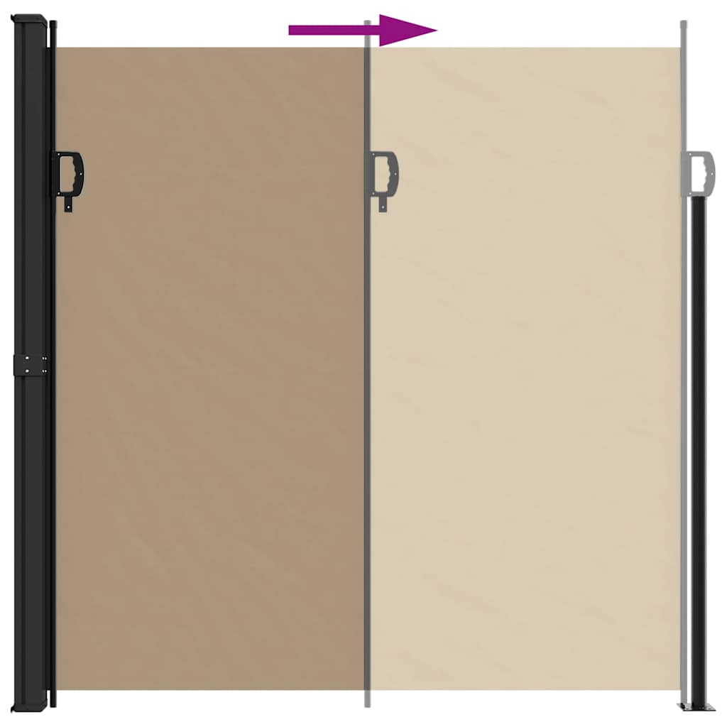 Windscherm uittrekbaar 200x600 cm taupe is nu te koop bij PeponiXL, paradijselijk wonen!