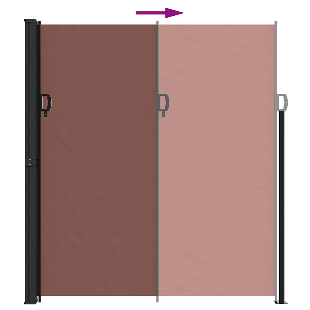 Windscherm uittrekbaar 220x600 cm bruin is nu te koop bij PeponiXL, paradijselijk wonen!