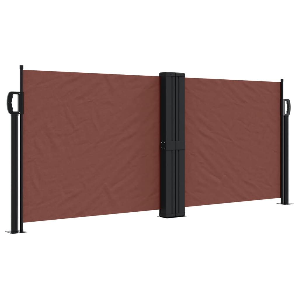 Windscherm uittrekbaar 100x600 cm bruin is nu te koop bij PeponiXL, paradijselijk wonen!
