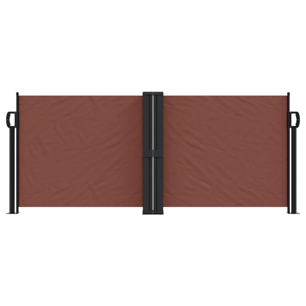 Windscherm uittrekbaar 100x600 cm bruin is nu te koop bij PeponiXL, paradijselijk wonen!