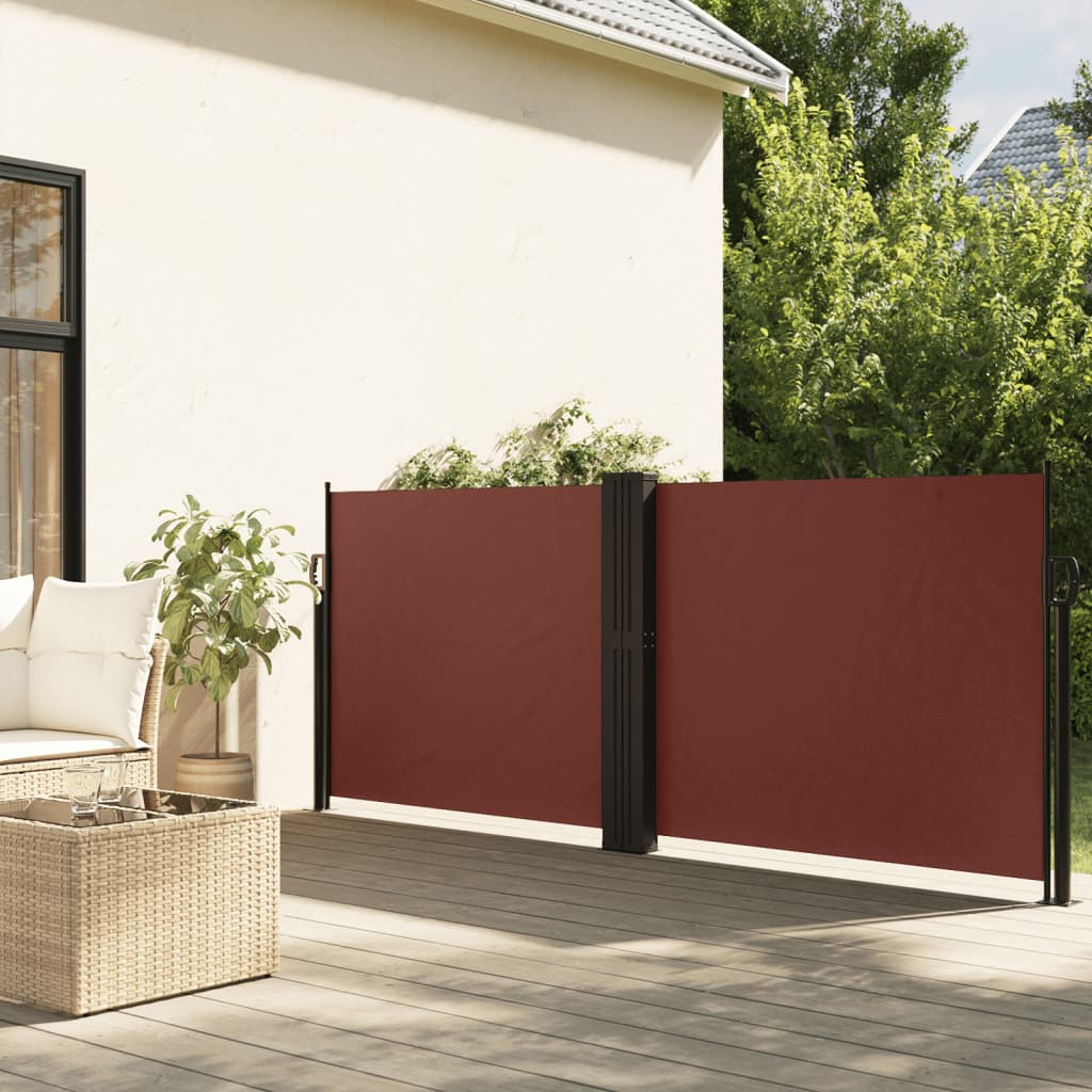 Windscherm uittrekbaar 100x600 cm bruin is nu te koop bij PeponiXL, paradijselijk wonen!