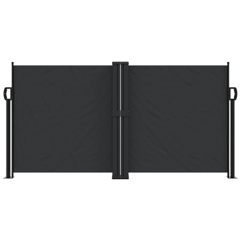 Windscherm uittrekbaar 120x600 cm zwart is nu te koop bij PeponiXL, paradijselijk wonen!