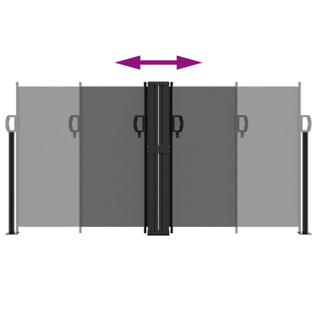 Windscherm uittrekbaar 120x600 cm antraciet is nu te koop bij PeponiXL, paradijselijk wonen!