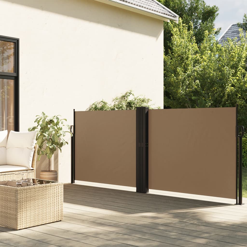 Windscherm uittrekbaar 120x600 cm taupe is nu te koop bij PeponiXL, paradijselijk wonen!