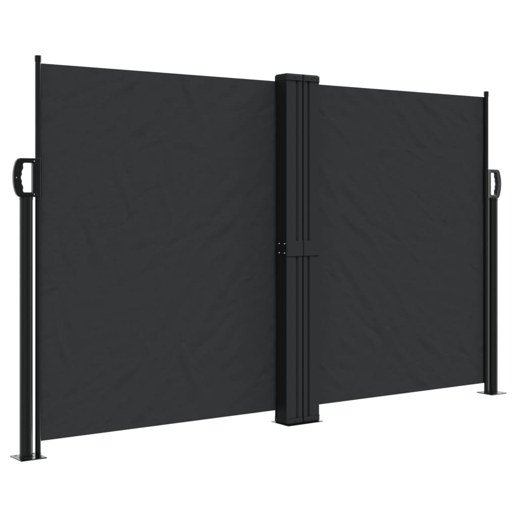 Windscherm uittrekbaar 140x600 cm zwart is nu te koop bij PeponiXL, paradijselijk wonen!